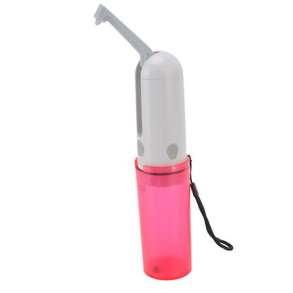 Portable Bidet 230ml USB Rechargeable Efficient Water Saving Simple Operation Portable Bidet Sprayer for Toilet Travel Red Bottle