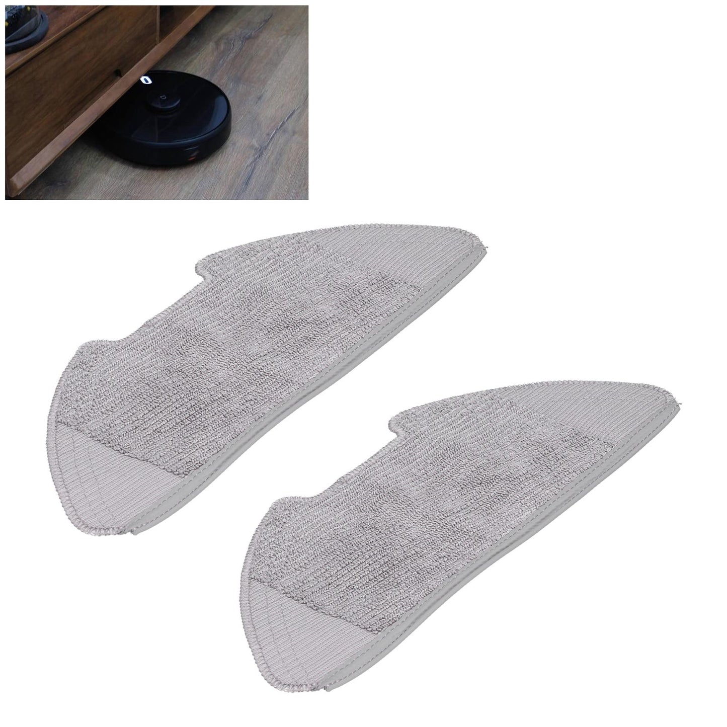 2Pcs Sweeper Mop Pad Adapted Removable High Efficient Mop Cloth Fit for Xiaomi Mijia PRO
