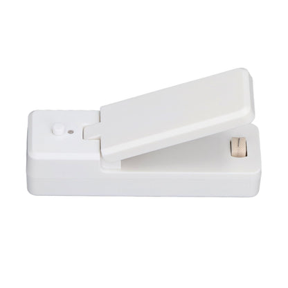 Portable Mini Bag Sealer with Magnet USB Charging Plastic Bag Sealing Machine for Home Kitchen UseWhite