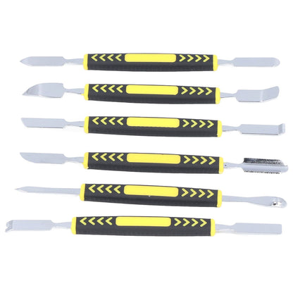 6PCS Metal Spudger Dual Ends Pry Opening Spudger Laptop Mobile Phone Pry Tool for Household Repair