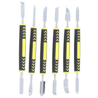 6PCS Metal Spudger Dual Ends Pry Opening Spudger Laptop Mobile Phone Pry Tool for Household Repair