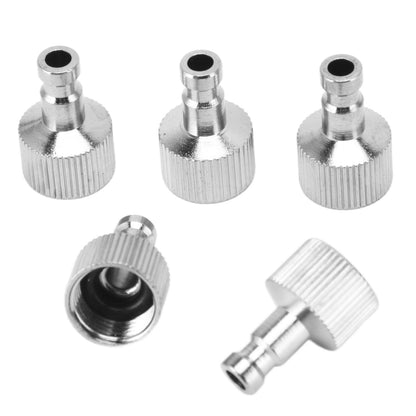 6PCS Airbrush Adapter Set Stainless Steel Airbrush Quick Release Fittings Airbrush Connector Kit