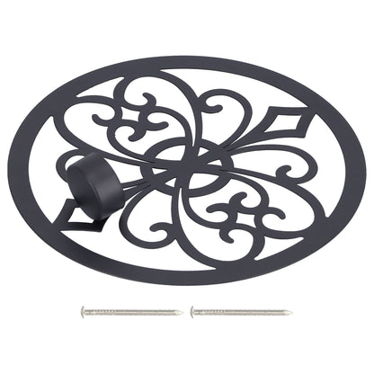 Wall Hanging Candle Holders Black European Retro Prevent Dripping Baroque Wall Candlestick
