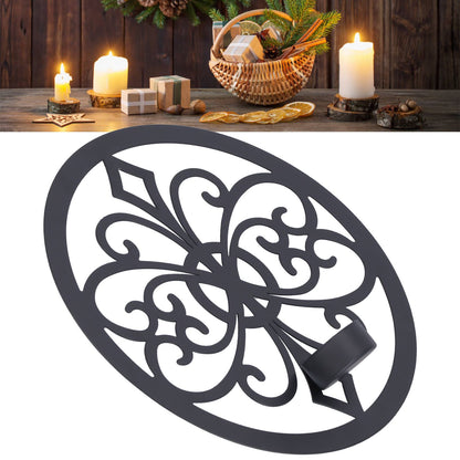 Wall Hanging Candle Holders Black European Retro Prevent Dripping Baroque Wall Candlestick