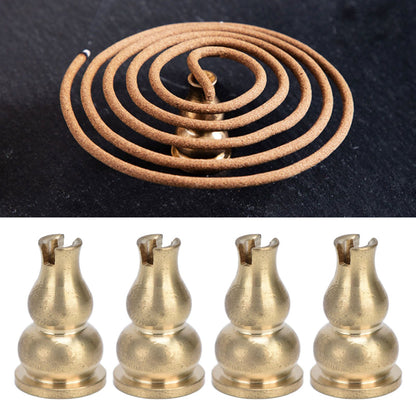 10pcs Incense Burner Gourd Shaped Brass Incense Holder for Home Office Teahouse Living Room Yoga