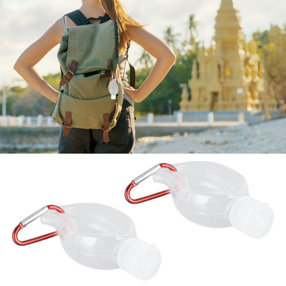 2Set 50ml Travel Bottle with Keychain Flip Cap Plastic Liquid Bottle Refillable Leakproof Transparent Squeeze ContainerMaple Leaf