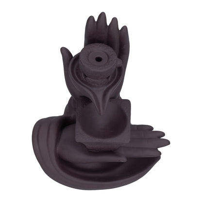 Backflow Incense Burner Smoke Waterfall Ceramic Incense Holder Aroma Burner Home Ornament for Bedroom Decoration
