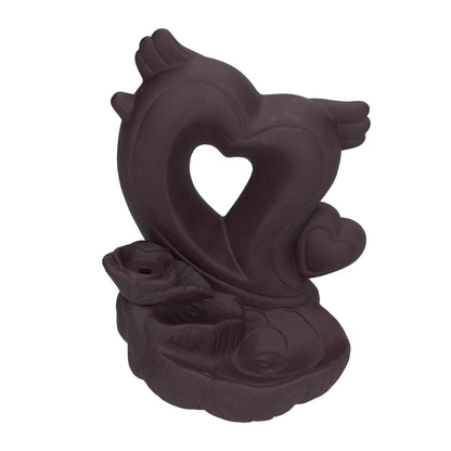 Backflow Incense Burner Smoke Waterfall Aroma Burner Ceramic Incense Holder Ornament for Home Office Decoration