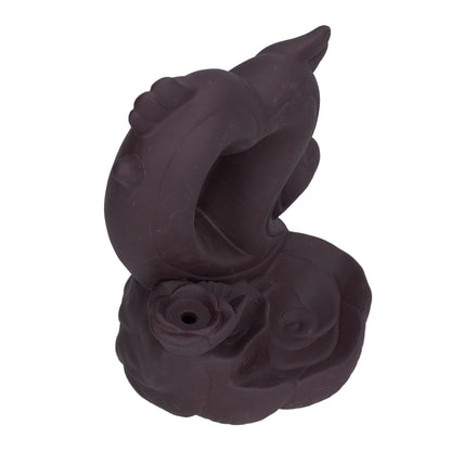 Backflow Incense Burner Smoke Waterfall Aroma Burner Ceramic Incense Holder Ornament for Home Office Decoration
