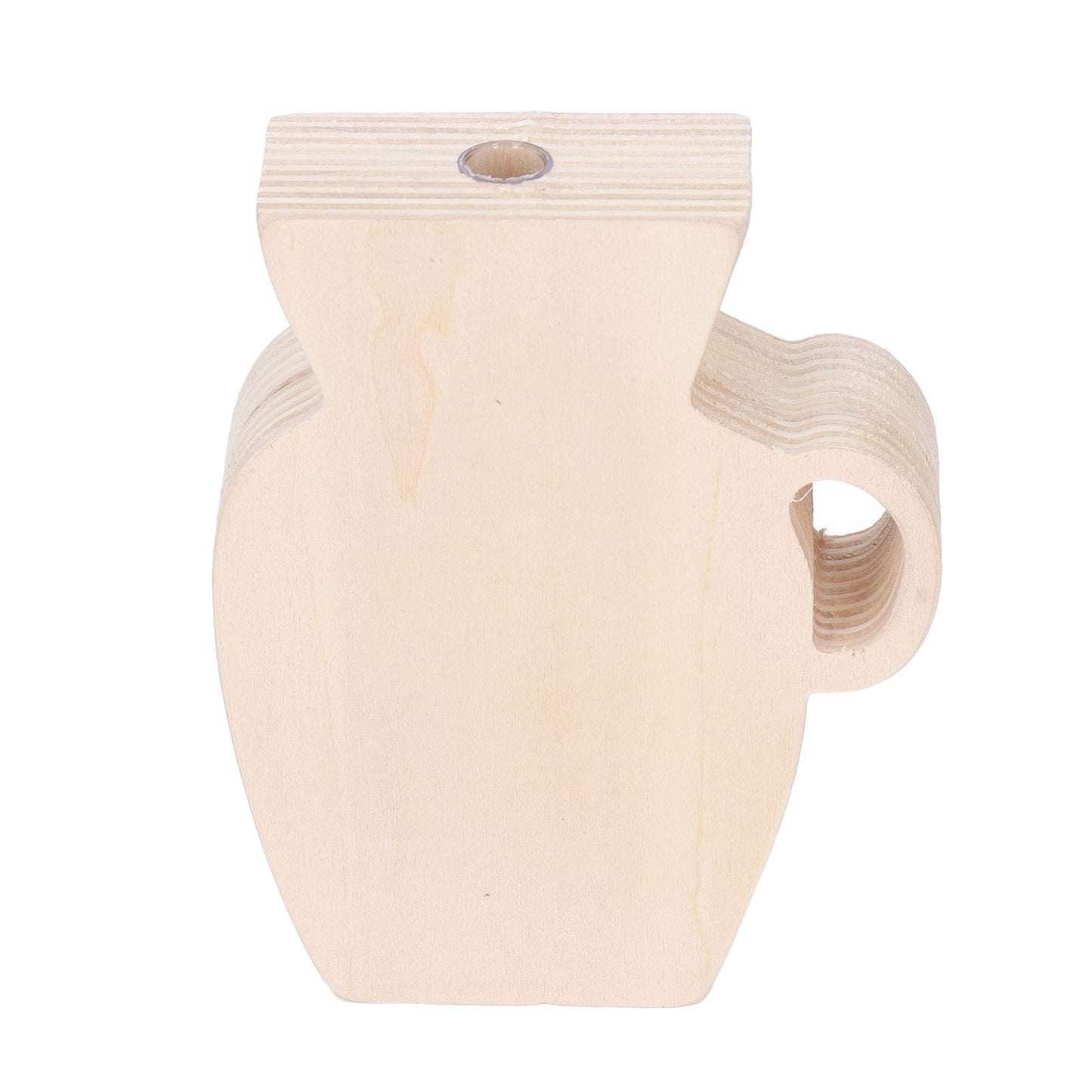 Wood Vase Simple Vintage Style Natural Pinewood Durable Sturdy Odorless Unpainted Wooden Flower Vase