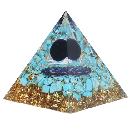 Orgone Pyramid Energy Healing Chakra Pyramid Promotes Mental Growth for Home Office Desktop Decoration