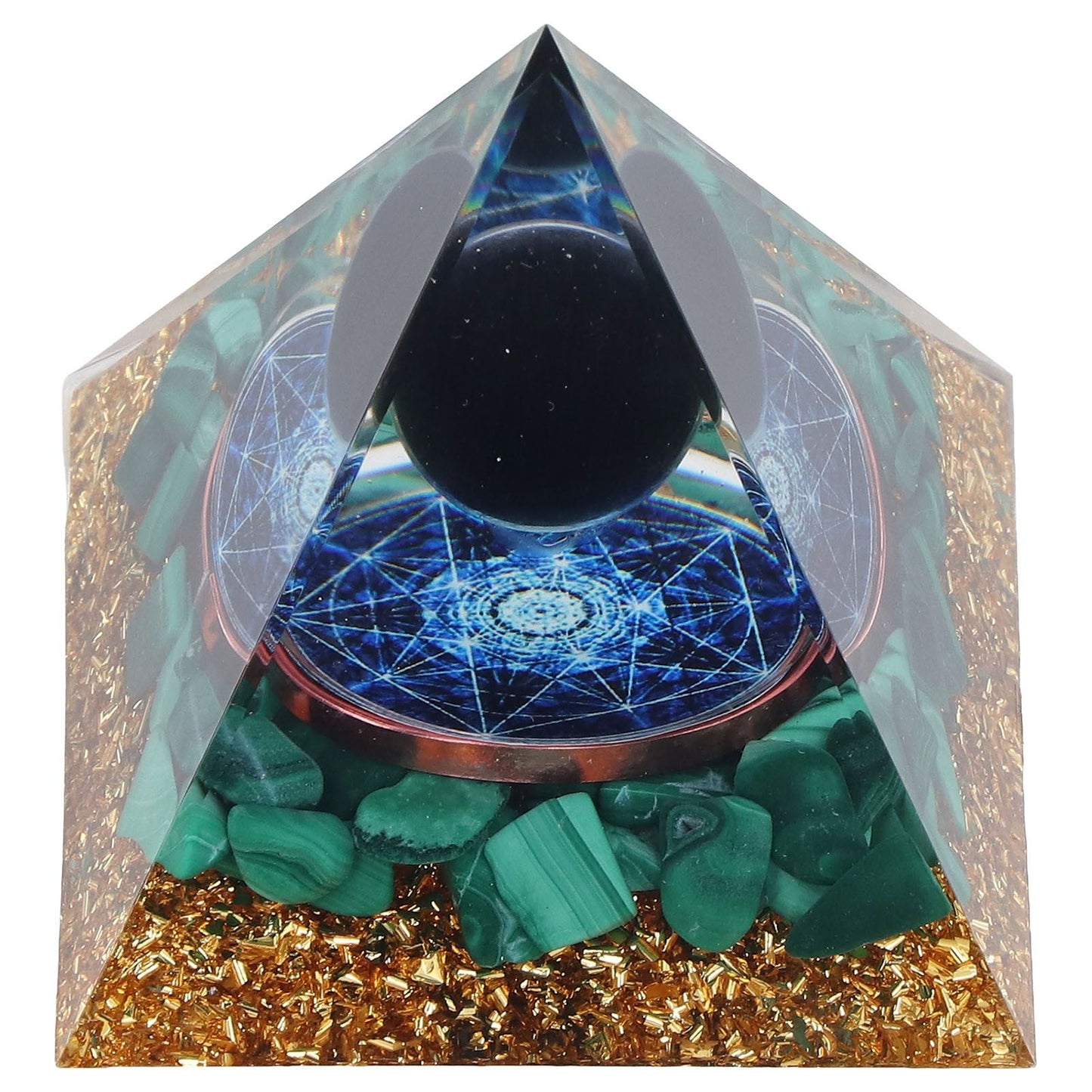 Orgone Pyramid Exquisite Healing Energized Gemstones Pyramids for Home Offices Bedroom