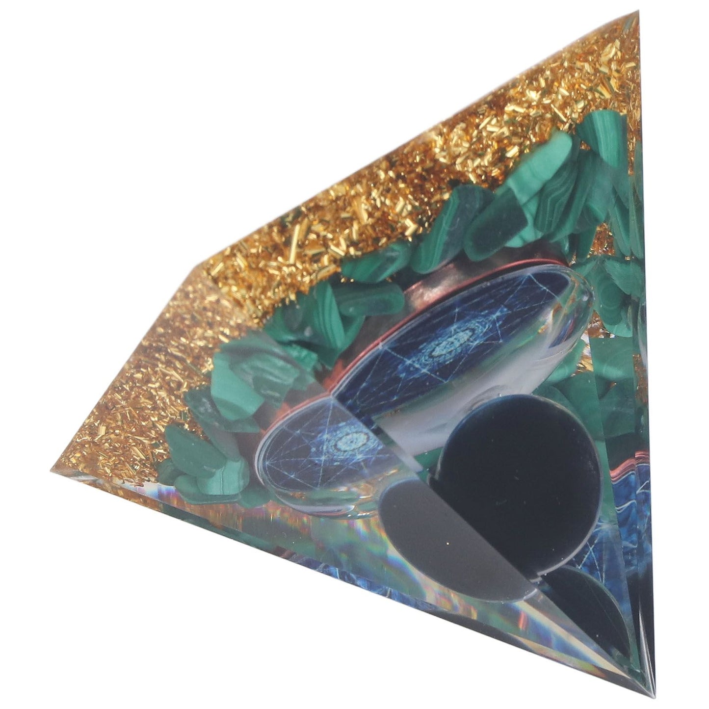 Orgone Pyramid Exquisite Healing Energized Gemstones Pyramids for Home Offices Bedroom