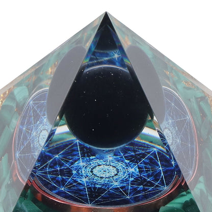 Orgone Pyramid Exquisite Healing Energized Gemstones Pyramids for Home Offices Bedroom