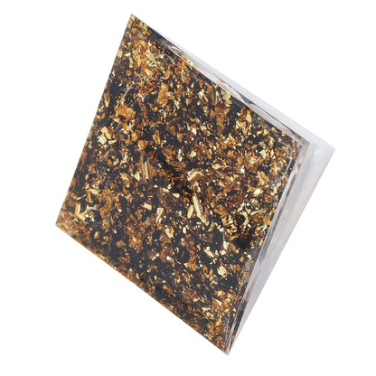 Orgone Healing Pyramid Energy Balancing Positive Power Stone Pyramid Decoration for Meditation Bedroom Office