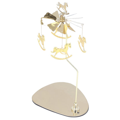 Candle Holder Round Triangle Tray Romantic European Style Stainless Steel Rotating Aromatherapy Wind Chime Candle Holder Trojan