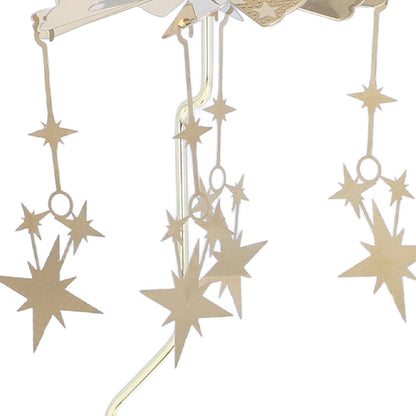 Candle Holder Round Triangle Tray Romantic European Style Stainless Steel Rotating Aromatherapy Wind Chime Candle Holder Star
