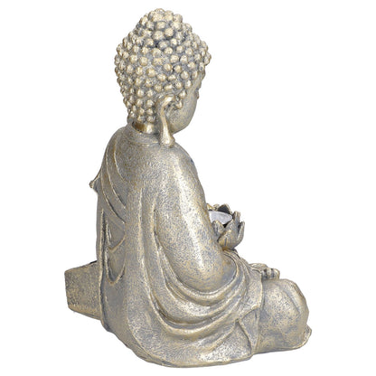 Home Buddha Garden Light Solar Powered Zen Buddha Garden Statue for Yard Garden Patio Deck