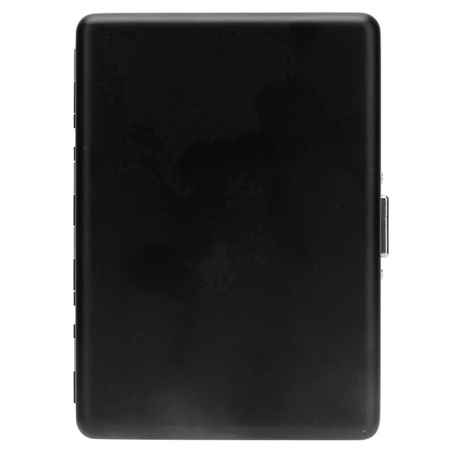 Cigarette Case Aluminium Alloy High Durability Fashion Glossy Exquisite Texture Cigarette Holder for Travel OutdoorBlack