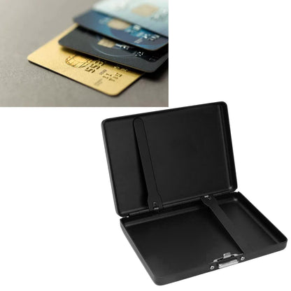 Cigarette Case Aluminium Alloy High Durability Fashion Glossy Exquisite Texture Cigarette Holder for Travel OutdoorBlack