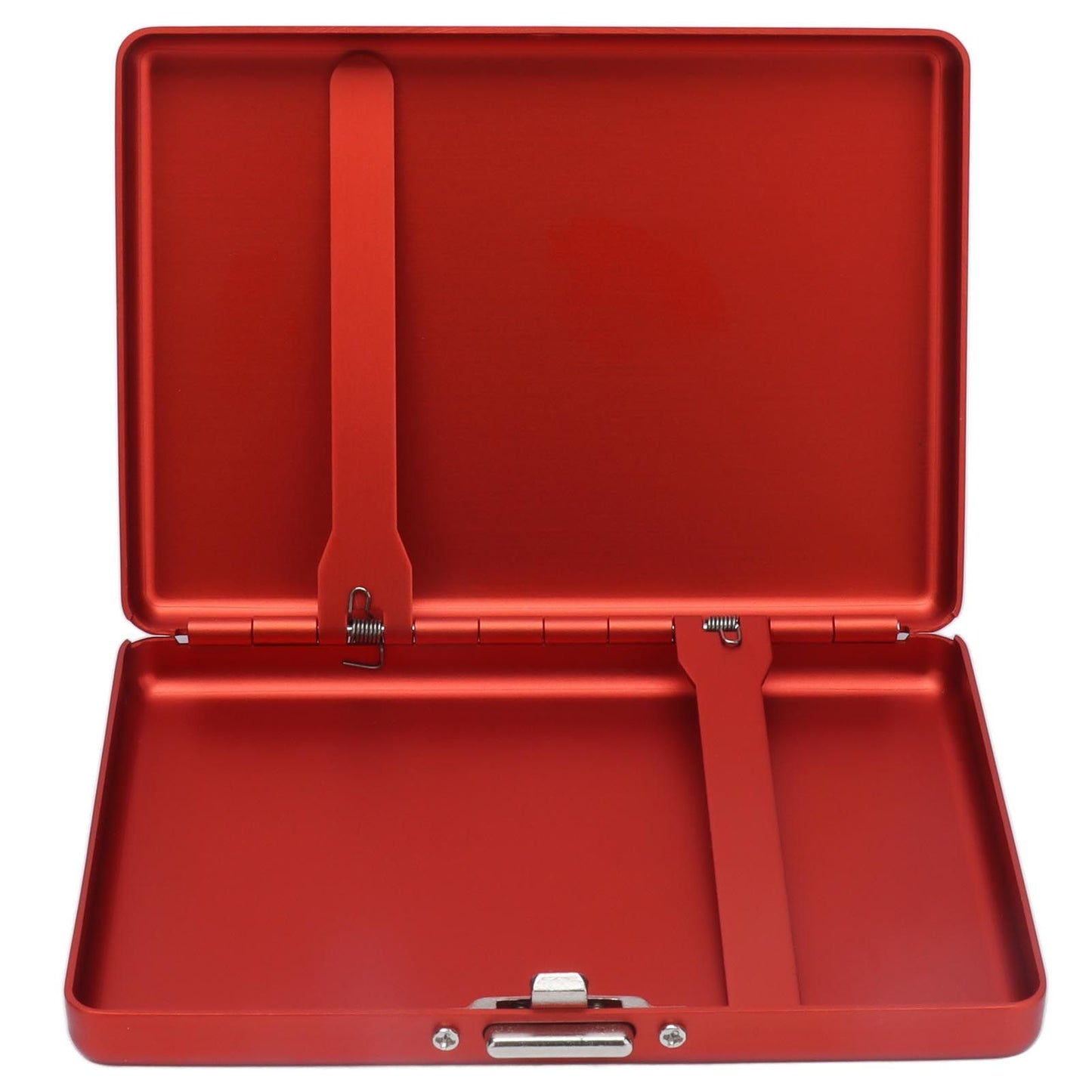 Cigarette Case Aluminium Alloy High Durability Fashion Glossy Exquisite Texture Cigarette Holder for Travel OutdoorRed