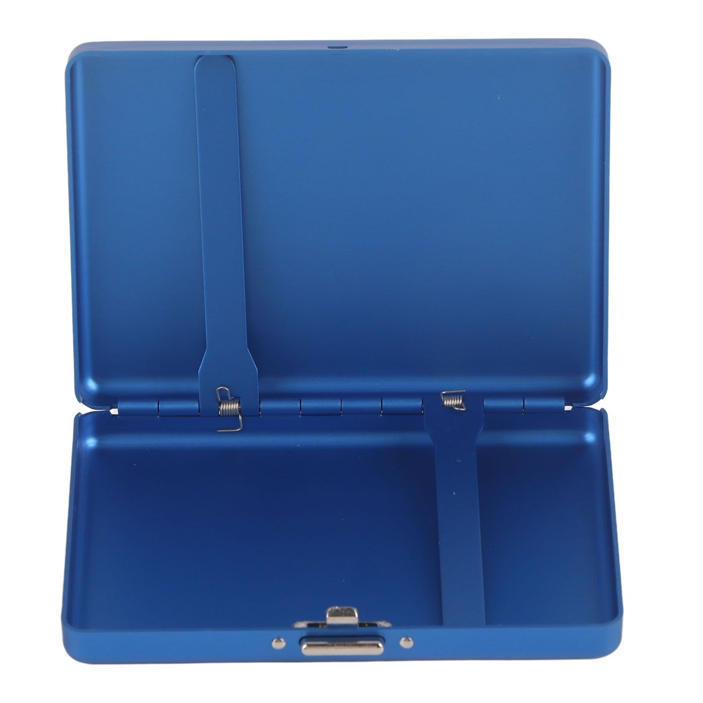 Cigarette Case Aluminium Alloy High Durability Fashion Glossy Exquisite Texture Cigarette Holder for Travel OutdoorBlue