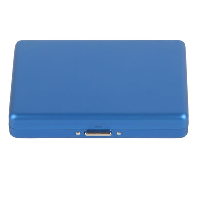 Cigarette Case Aluminium Alloy High Durability Fashion Glossy Exquisite Texture Cigarette Holder for Travel OutdoorBlue