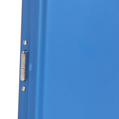 Cigarette Case Aluminium Alloy High Durability Fashion Glossy Exquisite Texture Cigarette Holder for Travel OutdoorBlue