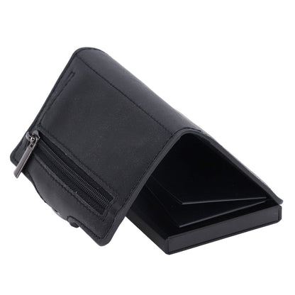 Credit Card Holders Large Capacity Small Light Black Tabby Portable Business Card Case for Business Trips Travel Parties