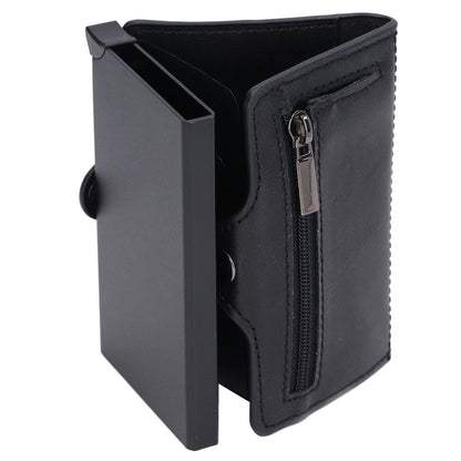 Credit Card Holders Large Capacity Small Light Black Tabby Portable Business Card Case for Business Trips Travel Parties