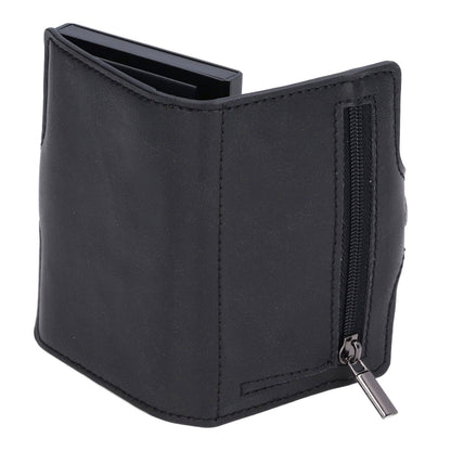 Credit Card Holders Large Capacity Small Light Black Tabby Portable Business Card Case for Business Trips Travel Parties