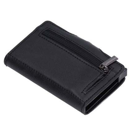 Credit Card Holders Large Capacity Small Light Black Tabby Portable Business Card Case for Business Trips Travel Parties