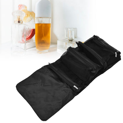 Makeup Travel Bag Foldable Portable Large Capacity Waterproof Wide Application Durable Nylon Travel Cosmetic Bag
