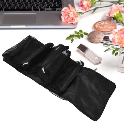 Makeup Travel Bag Foldable Portable Large Capacity Waterproof Wide Application Durable Nylon Travel Cosmetic Bag
