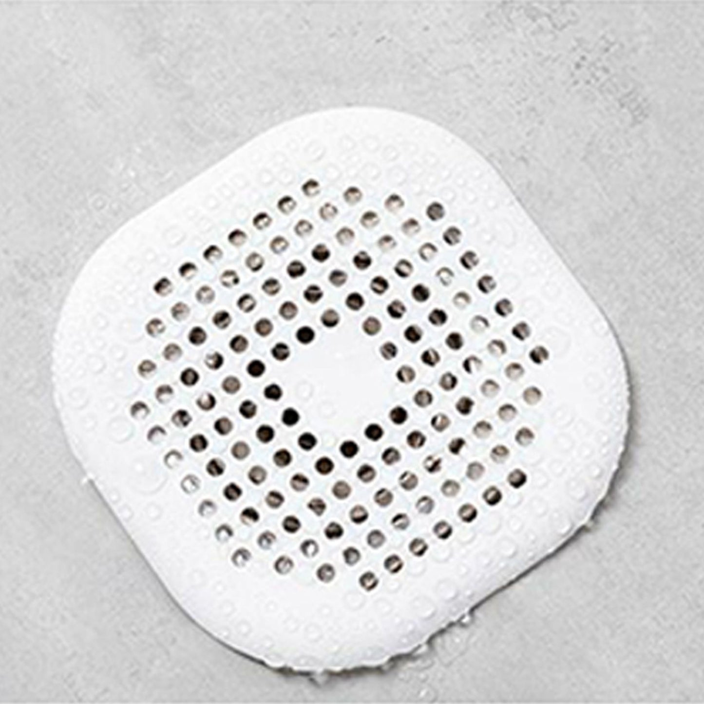 Sewer Floor Drain Net With Suction Cup Shower Drain Hair Cover Kitchen Bathroom Floor Drain PadWhite