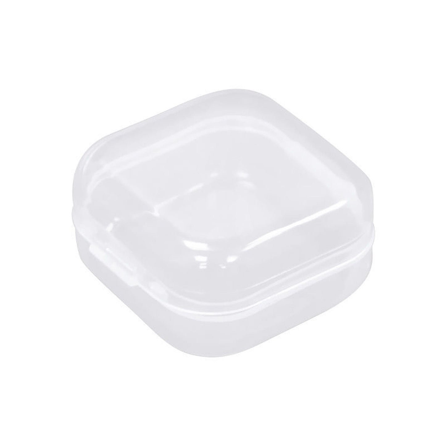 Small Clear Box Transparent Sturdy Durable PP Glossy Surface Wide Application Bead Box for Jewelry Pills Earplug