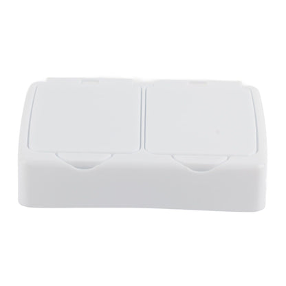 Cosmetic Storage Box Cartoon Pattern Plastic Storage Containers Multifunctional Student Stationery Storage Box Double Grid