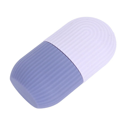 Face Icer Pain Relief Nonslip Grip Durable Silicone Easy Operation Ice Face Mold for Face Massage Skin Care Purple