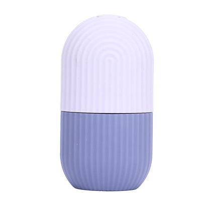 Face Icer Pain Relief Nonslip Grip Durable Silicone Easy Operation Ice Face Mold for Face Massage Skin Care Purple