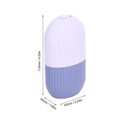 Face Icer Pain Relief Nonslip Grip Durable Silicone Easy Operation Ice Face Mold for Face Massage Skin Care Purple