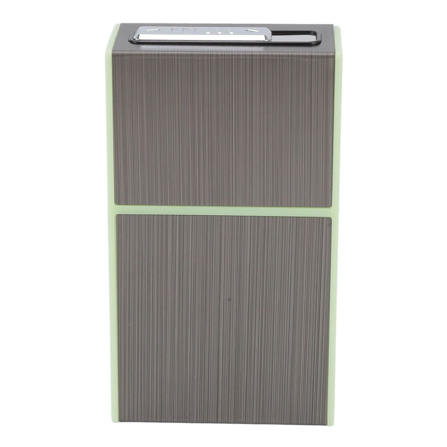 Luminous Cigarette Case USB Rechargeable Cigarette Box with Electric Lighter for Whole Package 20pcs 84‑100mm Cigarettes Black