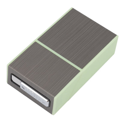 Luminous Cigarette Case USB Rechargeable Cigarette Box with Electric Lighter for Whole Package 20pcs 84‑100mm Cigarettes Black