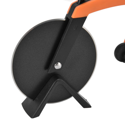 Bicycle Pizza Cutter Wheel Stainless Steel Bike Shape Pizza Knife Kitchen Pizza Cutting ToolOrange