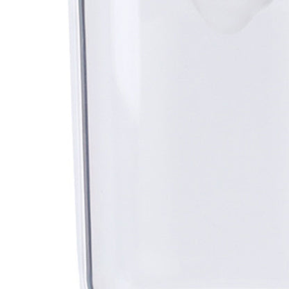 Bathroom Containers Multifunction Transparent Cotton Swabs Storage Canister with Lid for Home White Bear