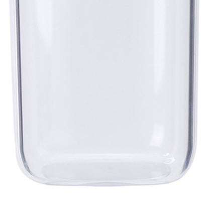 Bathroom Containers Multifunction Transparent Cotton Swabs Storage Canister with Lid for Home White Bear