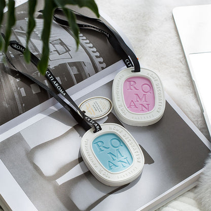 Hanging Aromatherapy Wax Tablets Home Closet Odor Freshener Car Solid Air Freshener Pendant