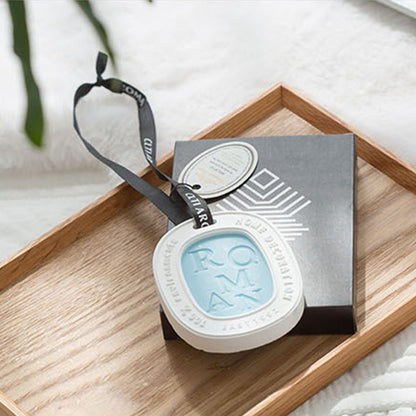 Hanging Aromatherapy Wax Tablets Home Closet Odor Freshener Car Solid Air Freshener Pendant