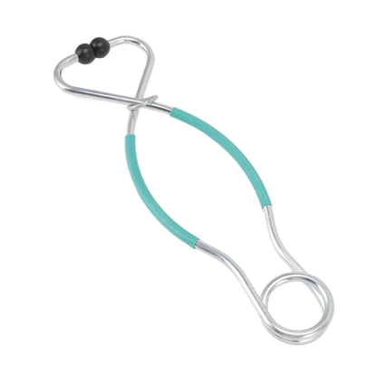Cattle Bull Cow Nose Pliers Metal Punch Free Strong Traction Cow Pulling Tool for Farm Ranch Veterinary L Green