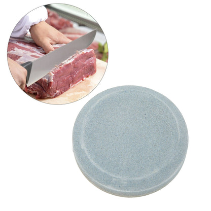 Double Sided Knife Sharpener Multifunctional Round Shape Knife Sharpening Stone for Lawn Mower Blades Machetes