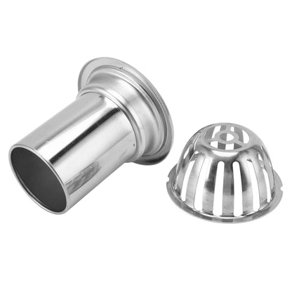 Roof Floor Drain Stainless Steel Non Blocking Balcony Outdoor Rain Bucket Drainage Parts Round 3in
